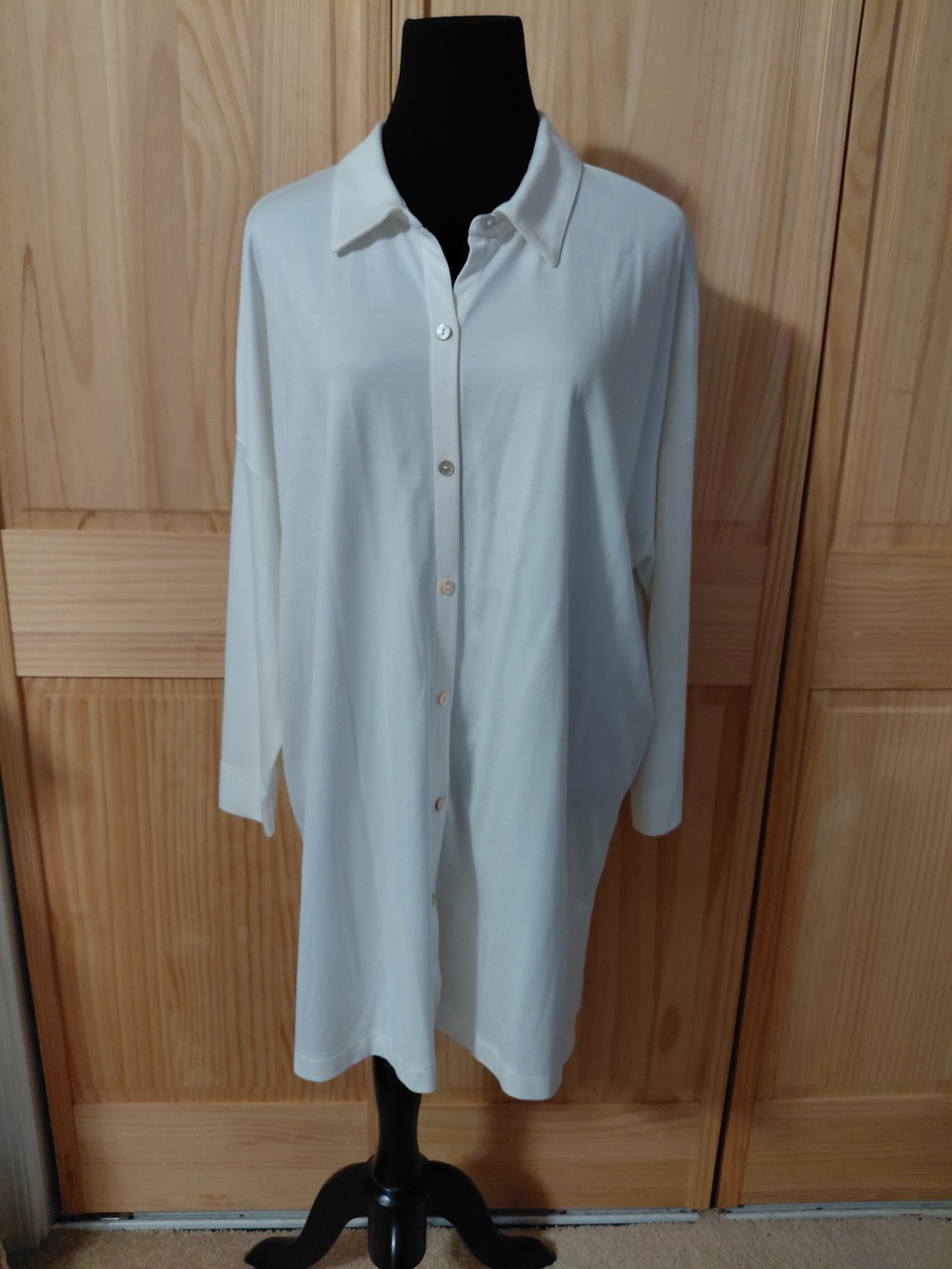 J. Jill White Collared Button Shirt